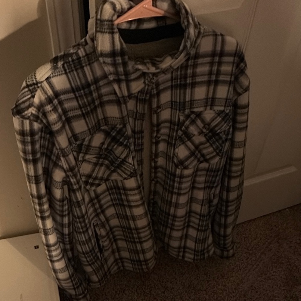 Plaid Button-Up Shirt